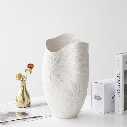 Embossment Ceramic Bud Vase