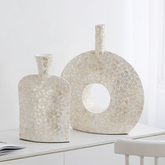 Creamy Shell Paster Minimalism Vase