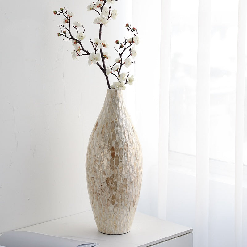 Shell Paster Olive Vase