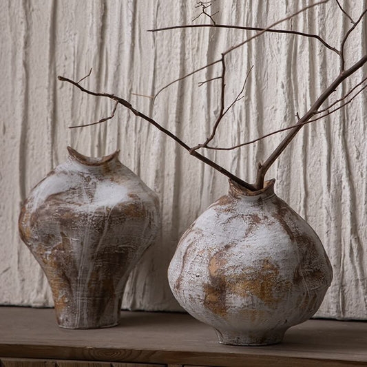 Hand Modeled Rustic Wabi Sabi Vase