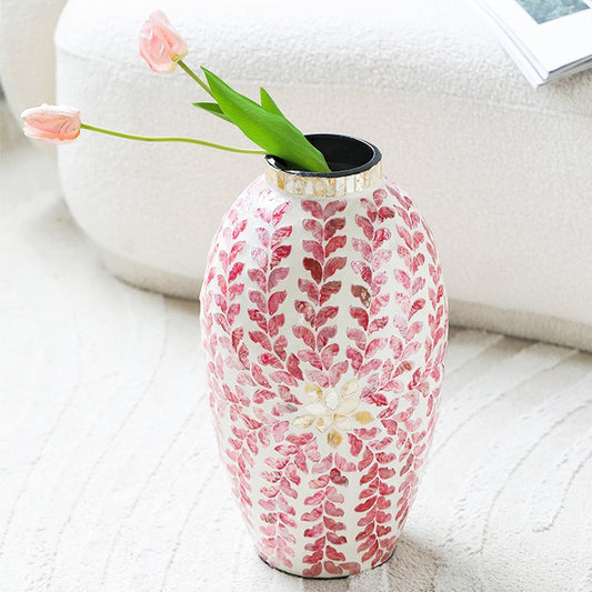 Pink Shell Paster Vase