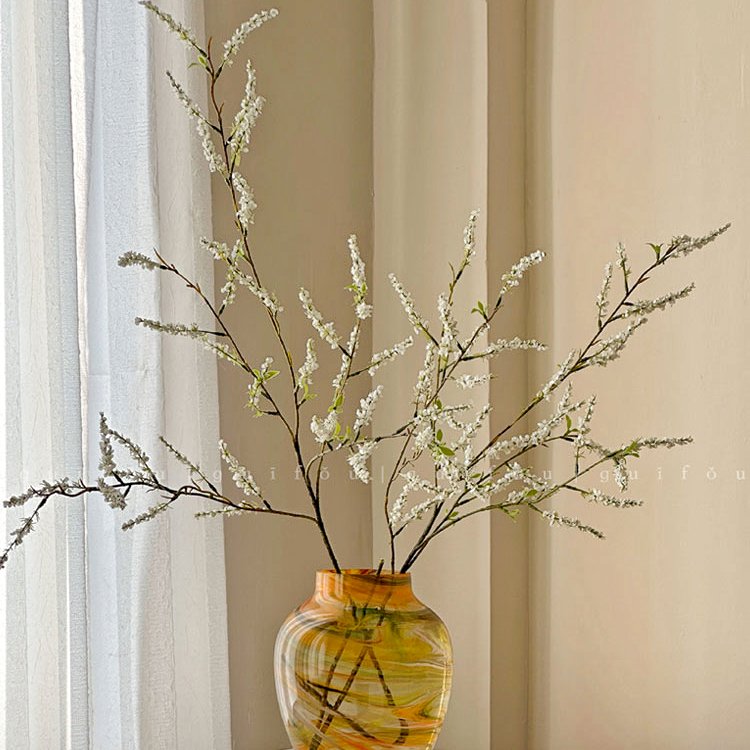 Earthy Tone Sleek Glass Vase