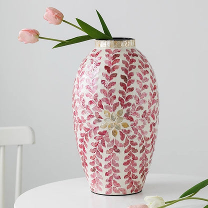 Pink Shell Paster Vase