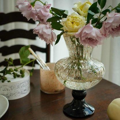 Goblet Bud Vase with Golden Sprinkle