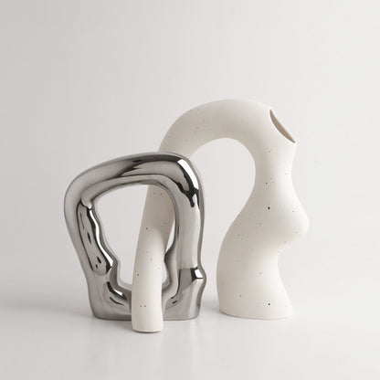 Minimalism Arching Crossed Vase Set