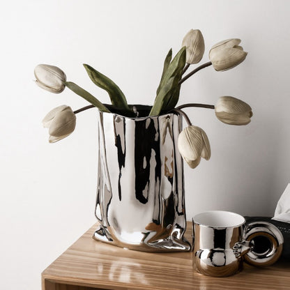 Modern Silver Plated Vases