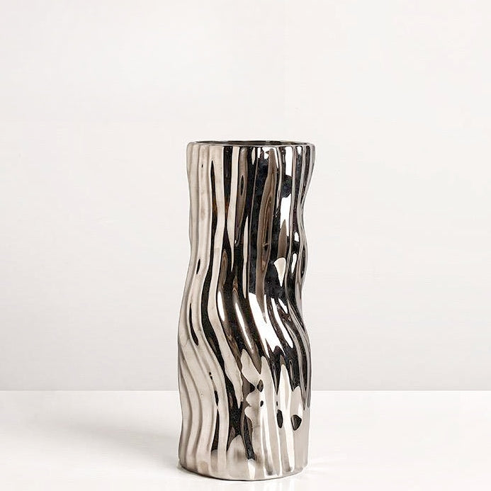 Modern Silver Plated Vases