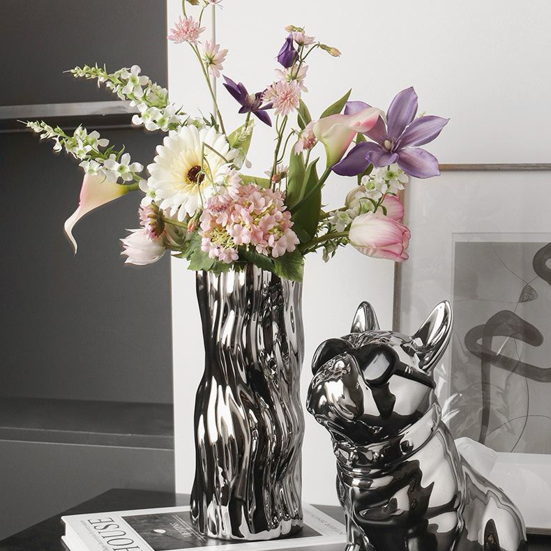 Modern Silver Plated Vases