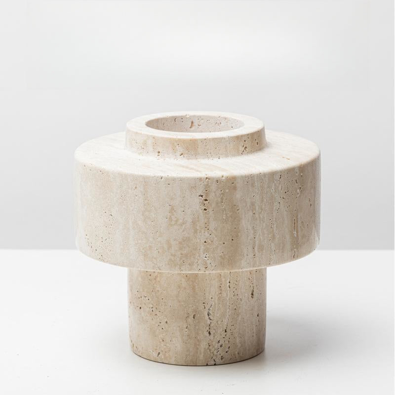 Minimalist 2-Piece Marble Vase Set