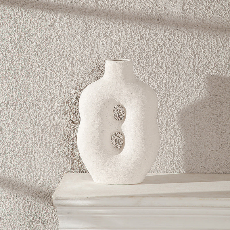 Simplism Wabi Sabi White Ceramic Vases