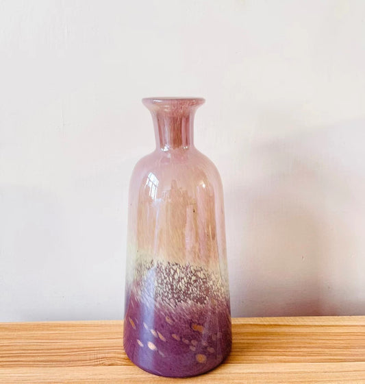 Gradient Purple Gilt Bottleneck Vase