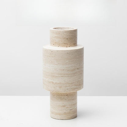 Minimalist 2-Piece Marble Vase Set